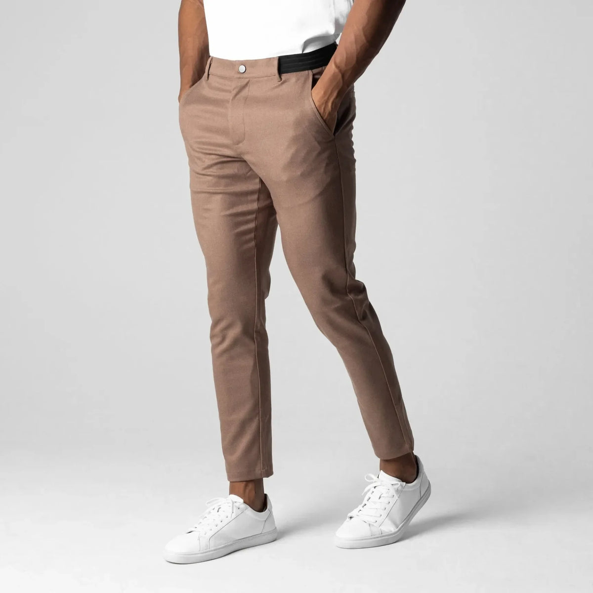 Pantalón chino elástico premium