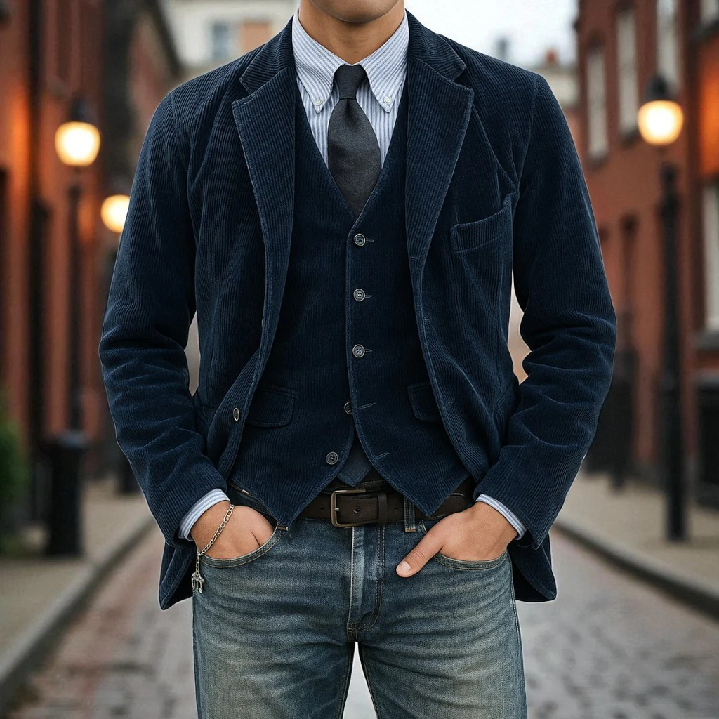 Tommy™ | Set de 2 piezas: blazer y chaleco
