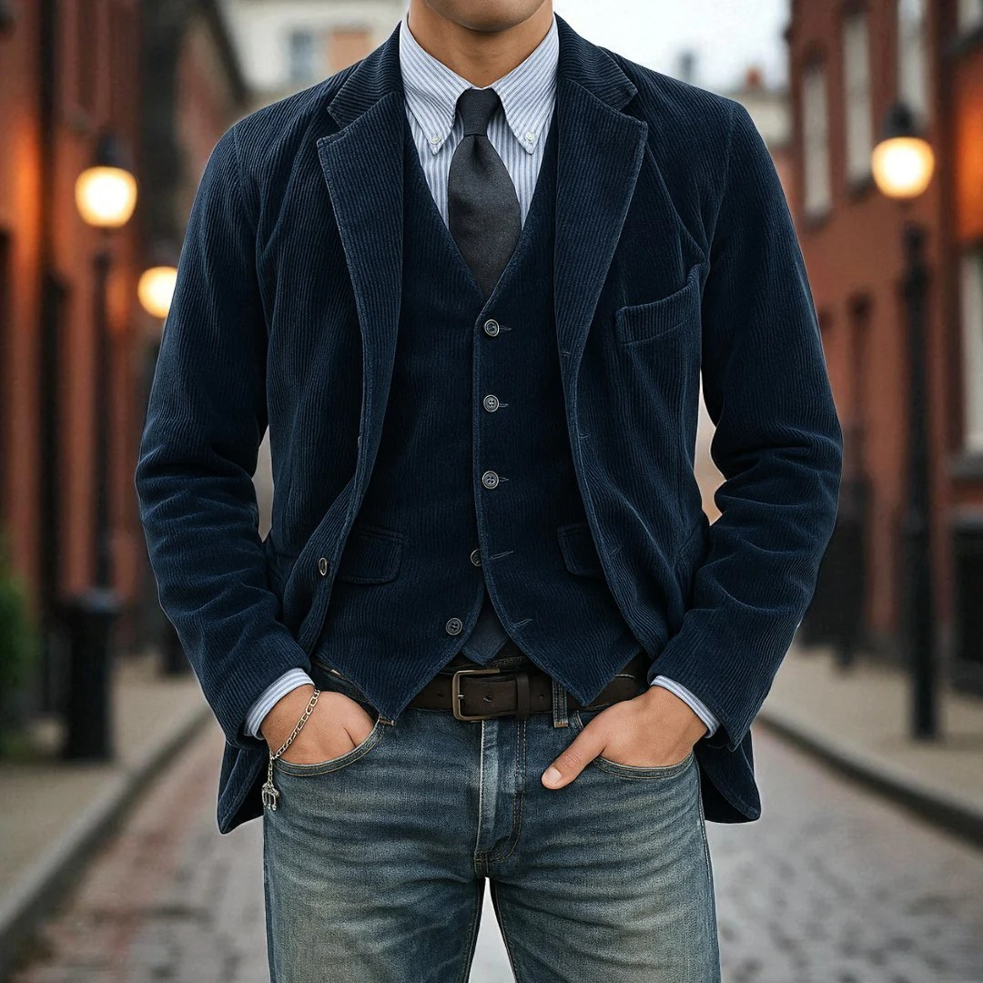 Tommy™ | Set de 2 piezas: blazer y chaleco
