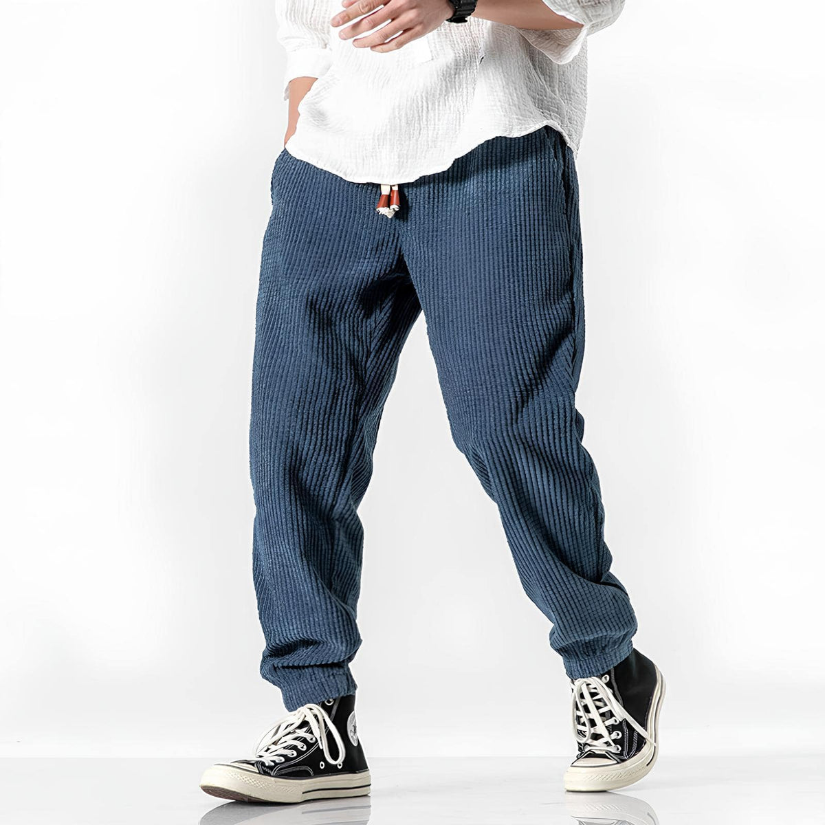 Pantalones jogger oversize de pana