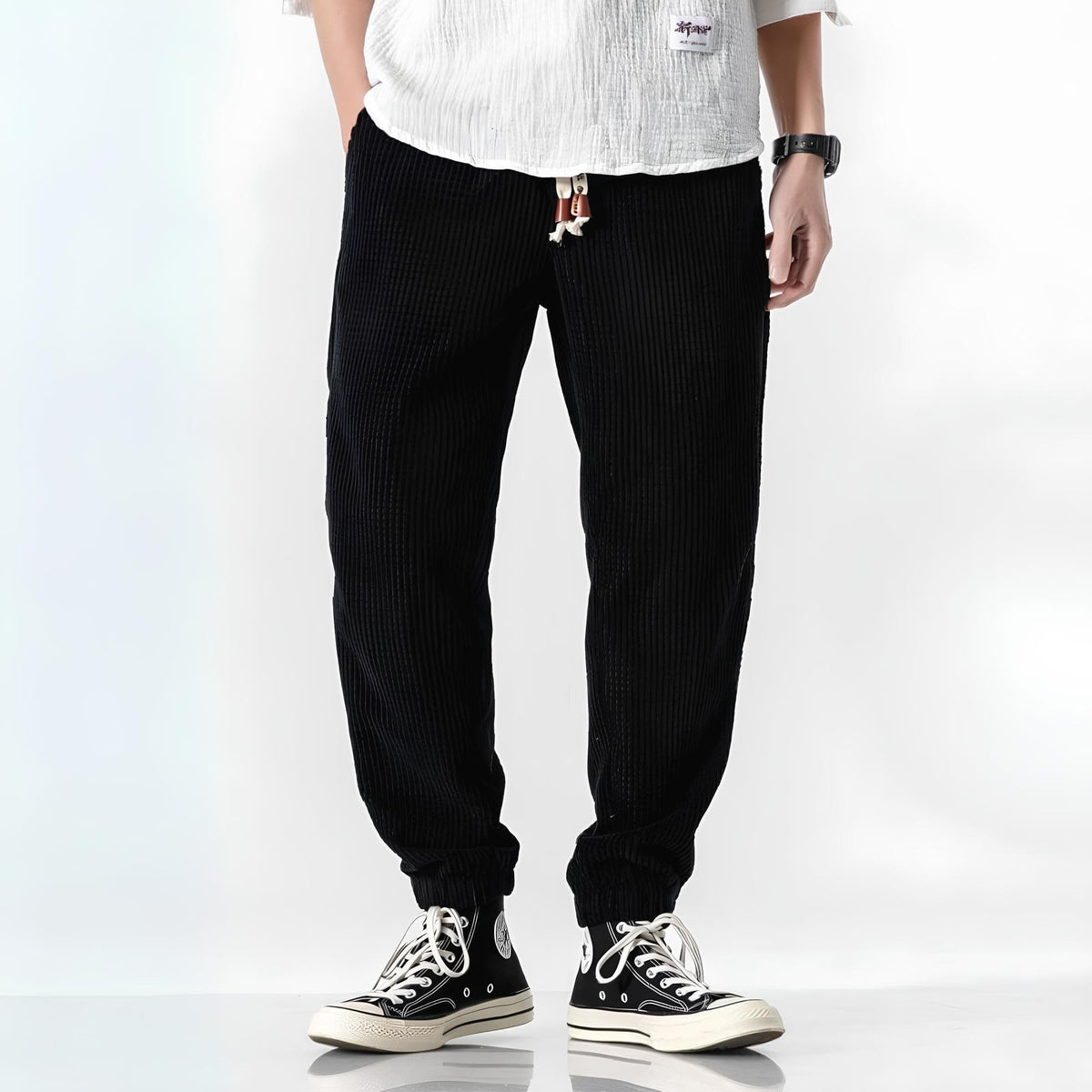 Pantalones jogger oversize de pana
