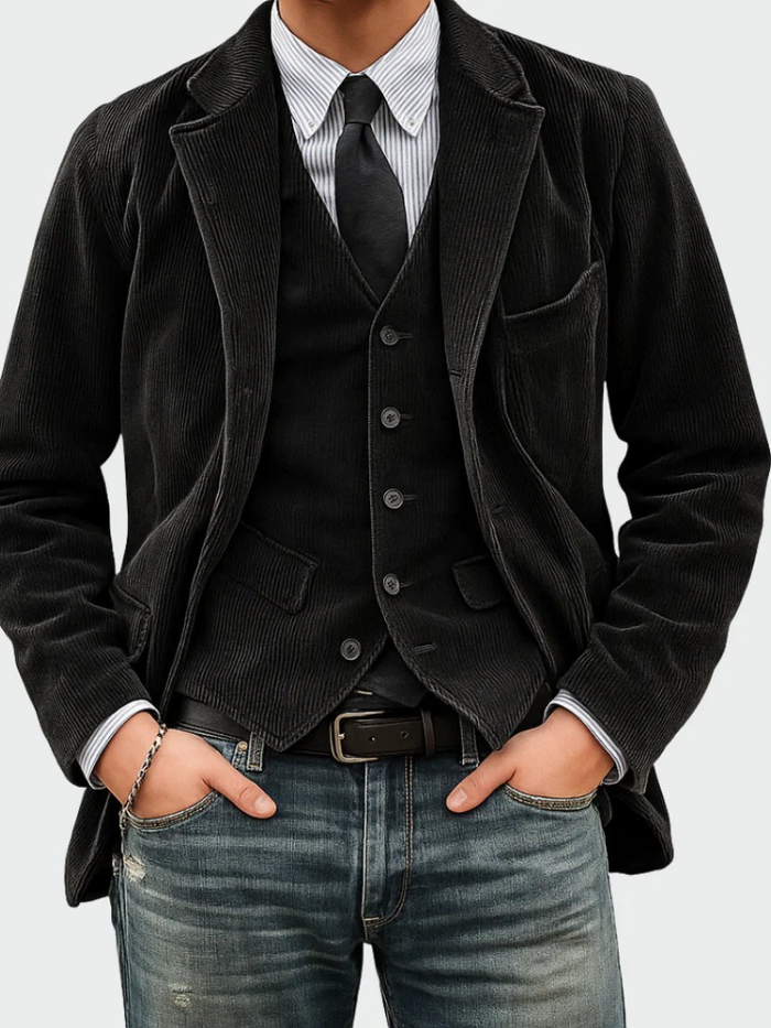 Tommy™ | Set de 2 piezas: blazer y chaleco
