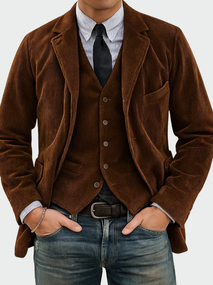 Tommy™ | Set de 2 piezas: blazer y chaleco