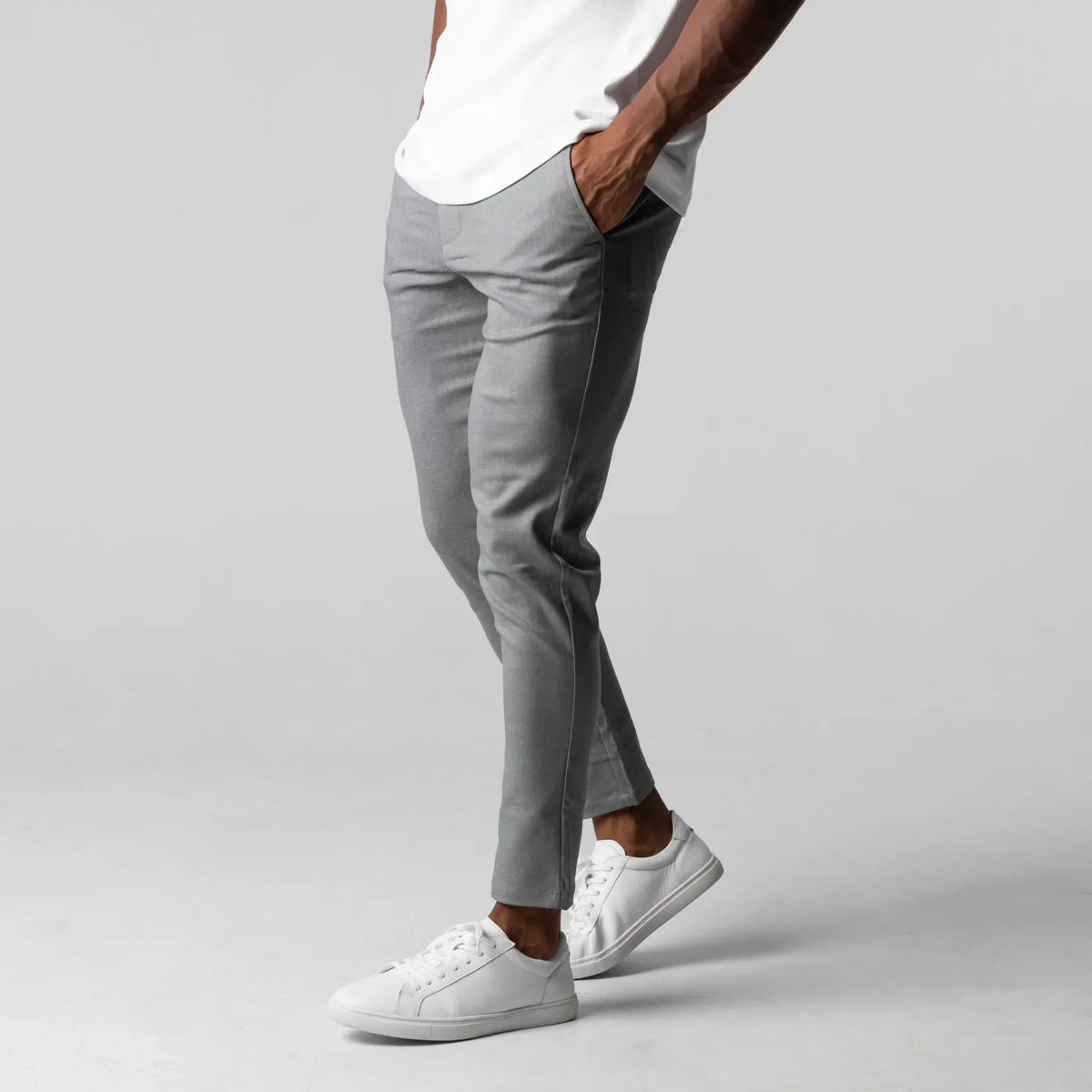 Pantalón chino elástico premium
