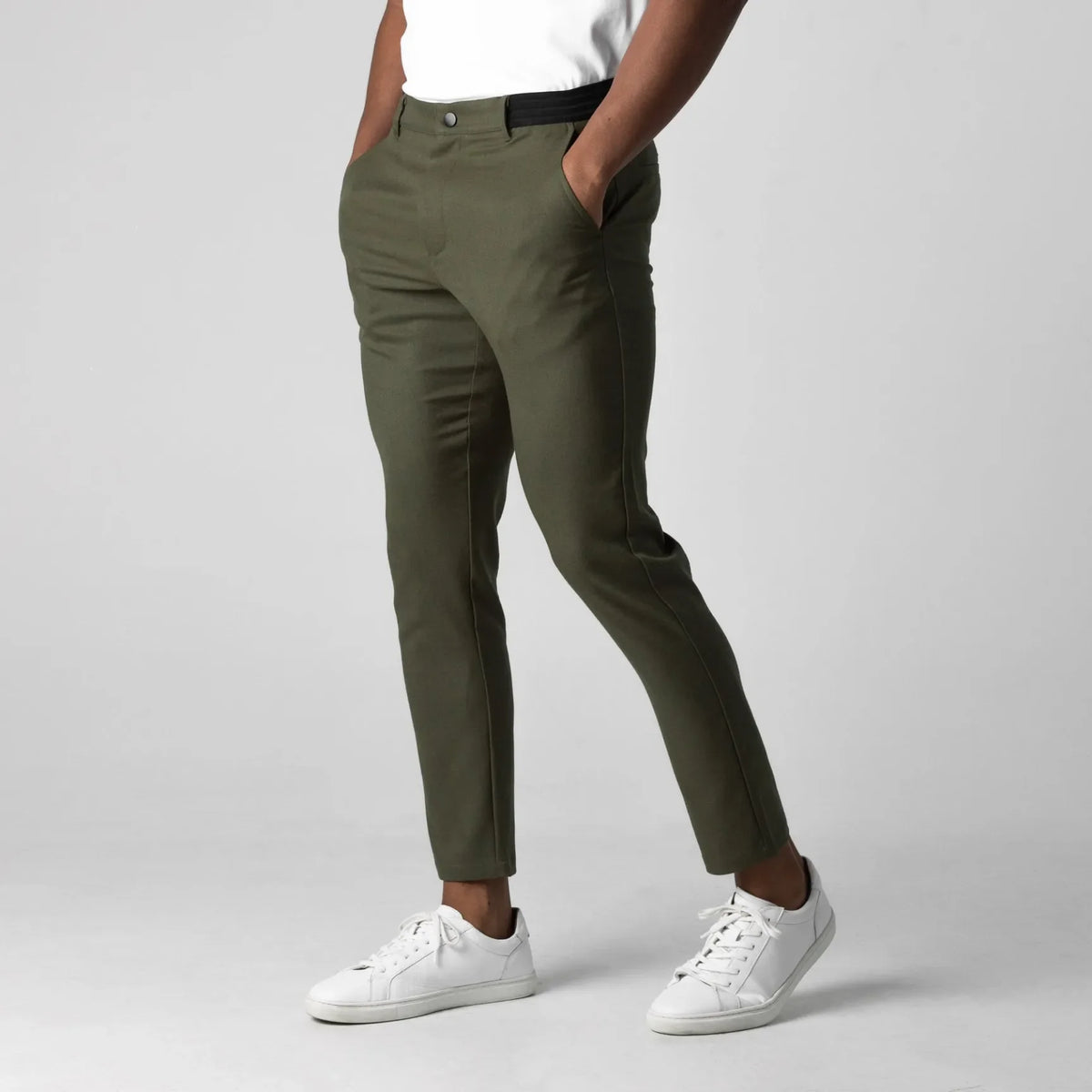Pantalón chino elástico premium