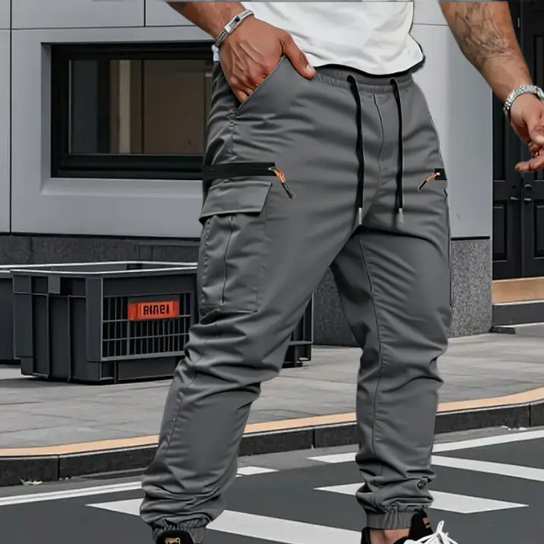 Vanguard Pantalones cargo con cintura elástica