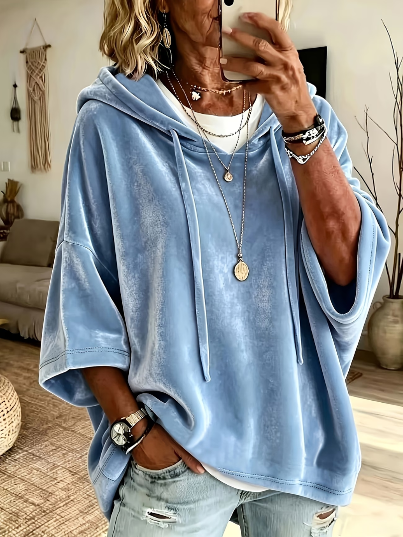 BENILDE | Sudadera poncho oversize con capucha