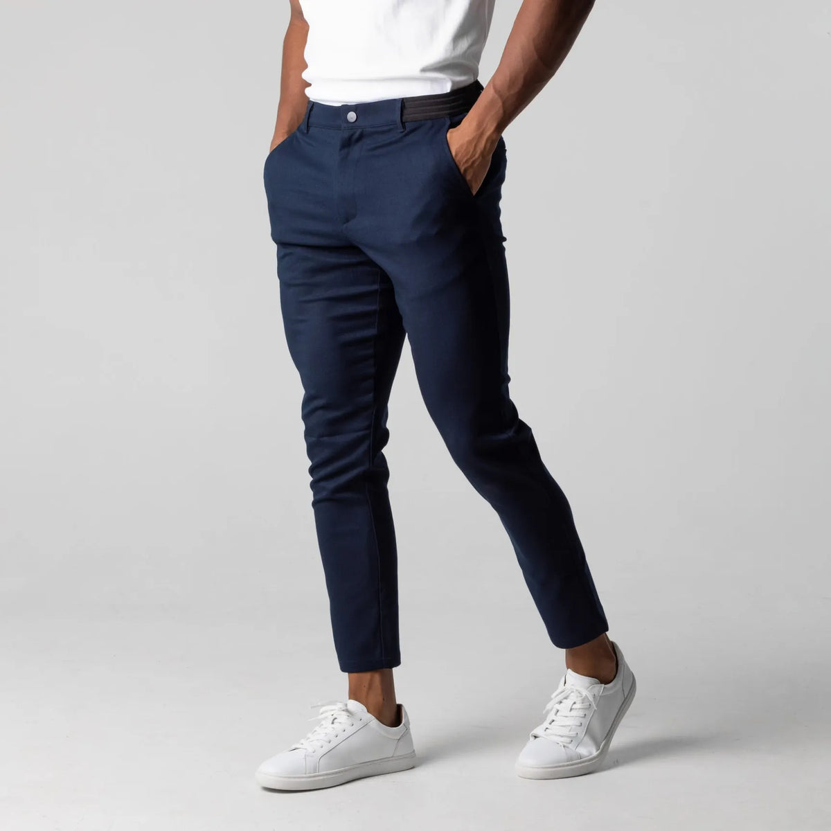 Pantalón chino elástico premium