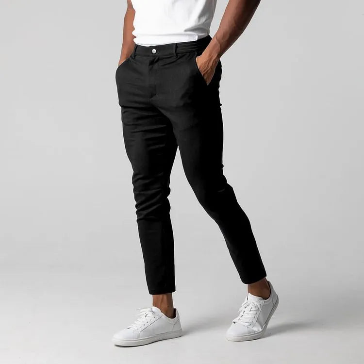 Pantalón chino elástico premium