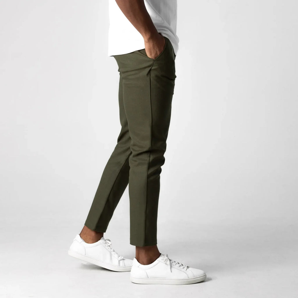 Pantalón chino elástico premium