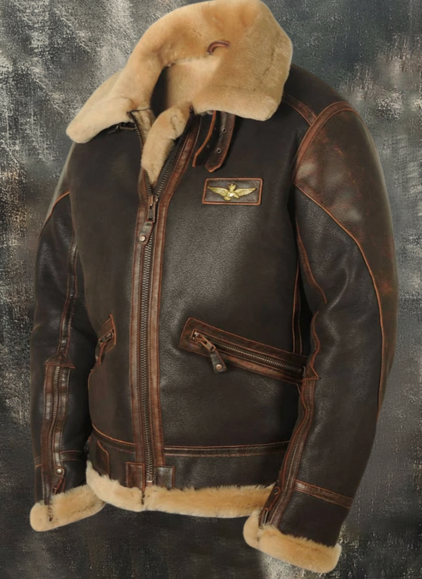 Chaqueta de aviador premium