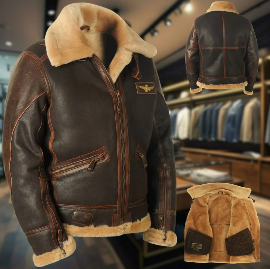 Chaqueta de aviador premium