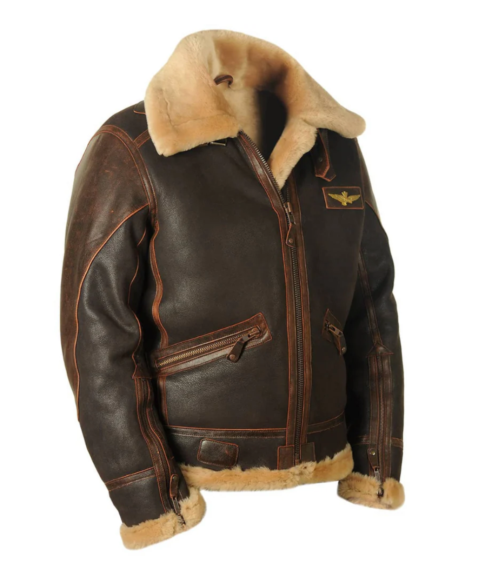 Chaqueta de aviador premium