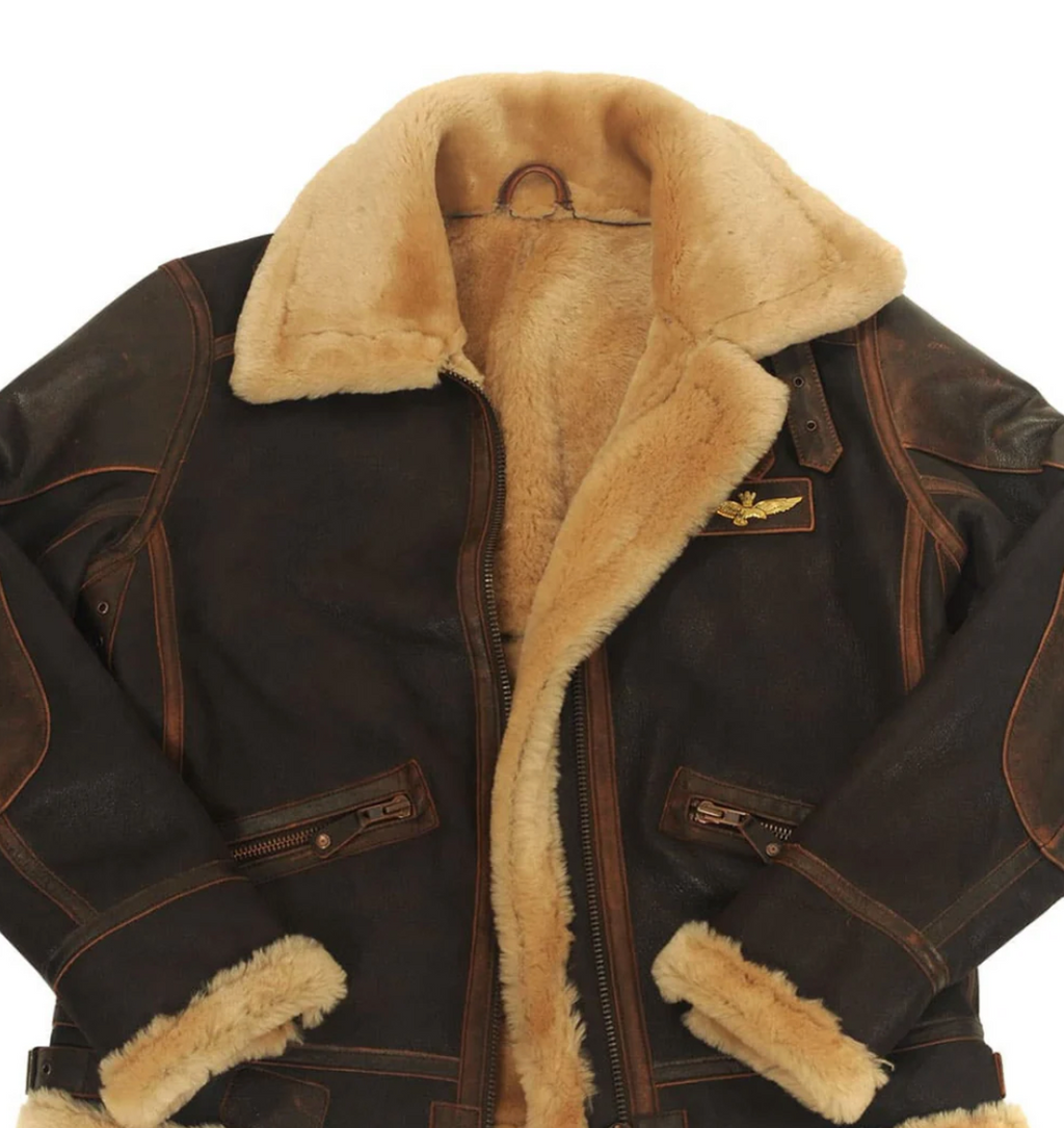 Chaqueta de aviador premium