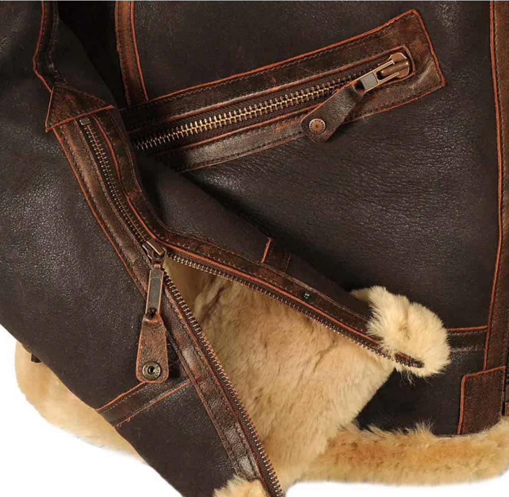 Chaqueta de aviador premium