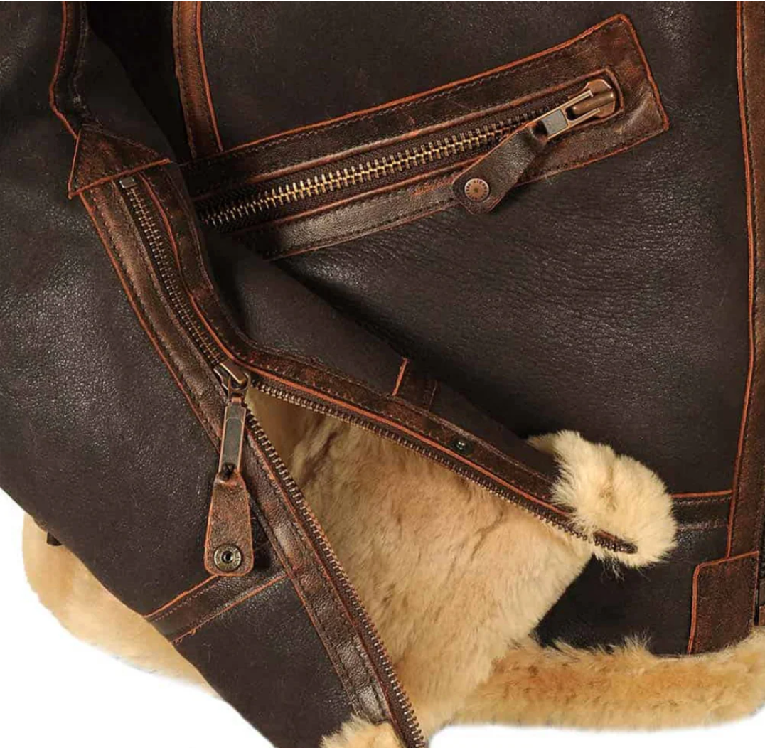 Chaqueta de aviador premium