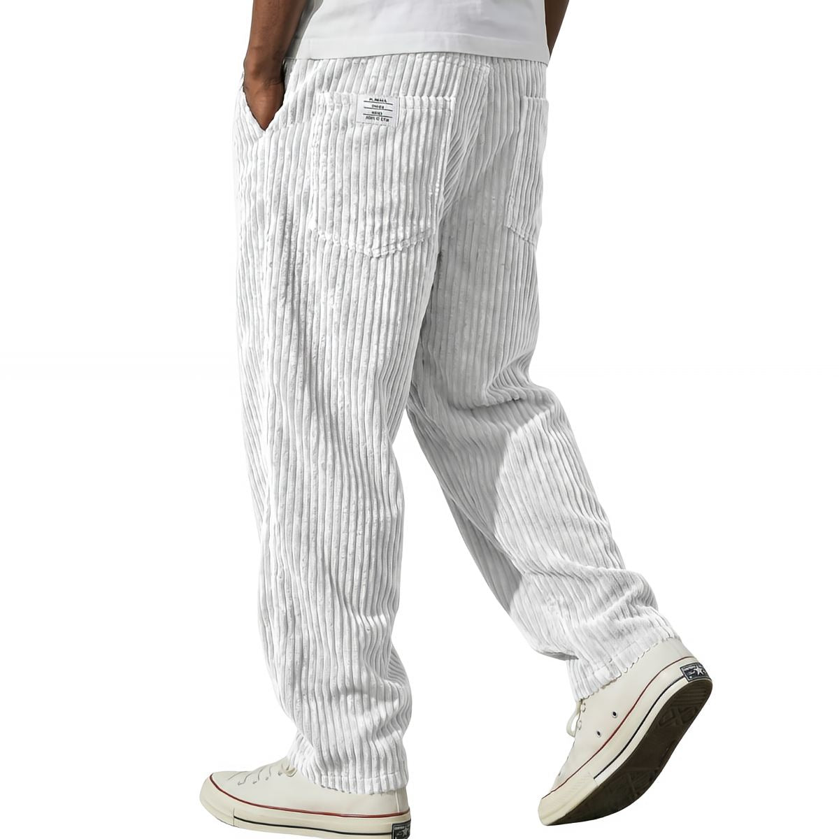 Pantalones de pana con cintura elástica