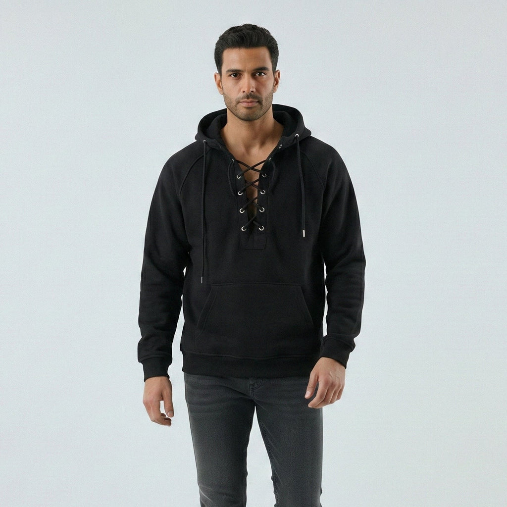 Sudadera cortavientos con capucha premium