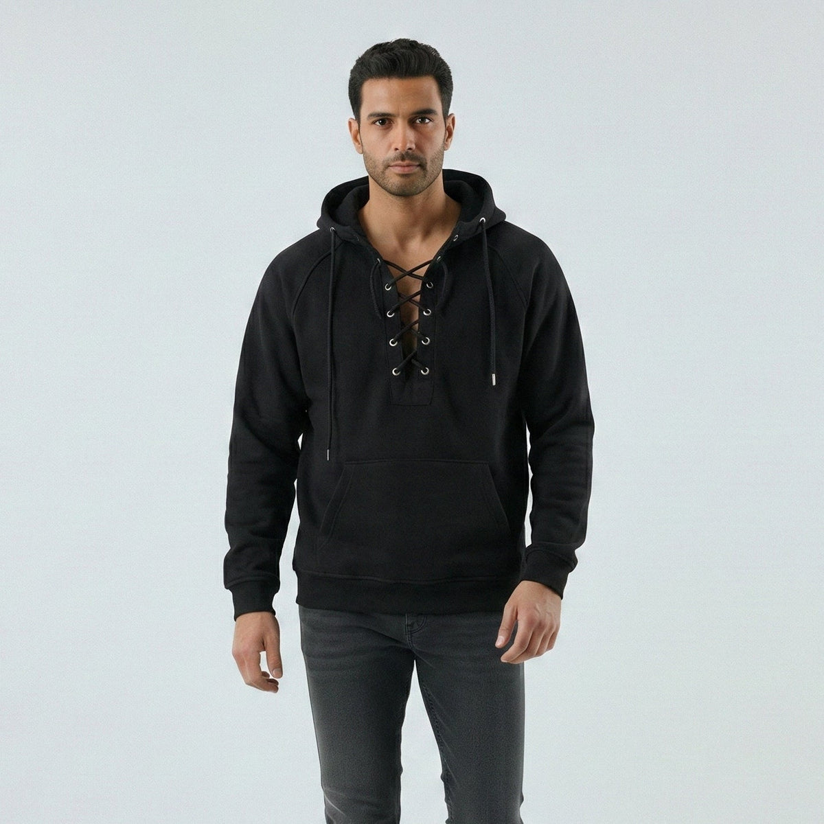 Sudadera cortavientos con capucha premium