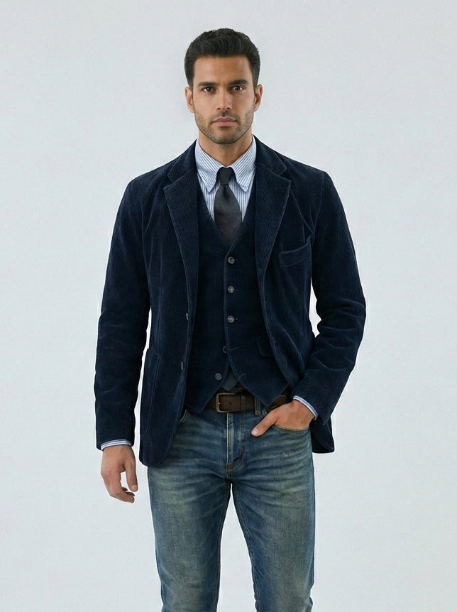 Tommy™ | Set de 2 piezas: blazer y chaleco