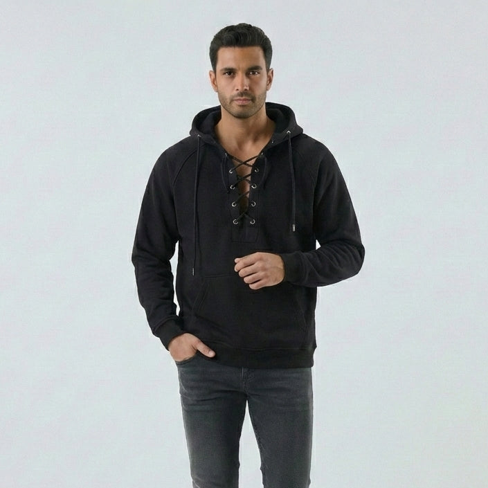 Sudadera cortavientos con capucha premium