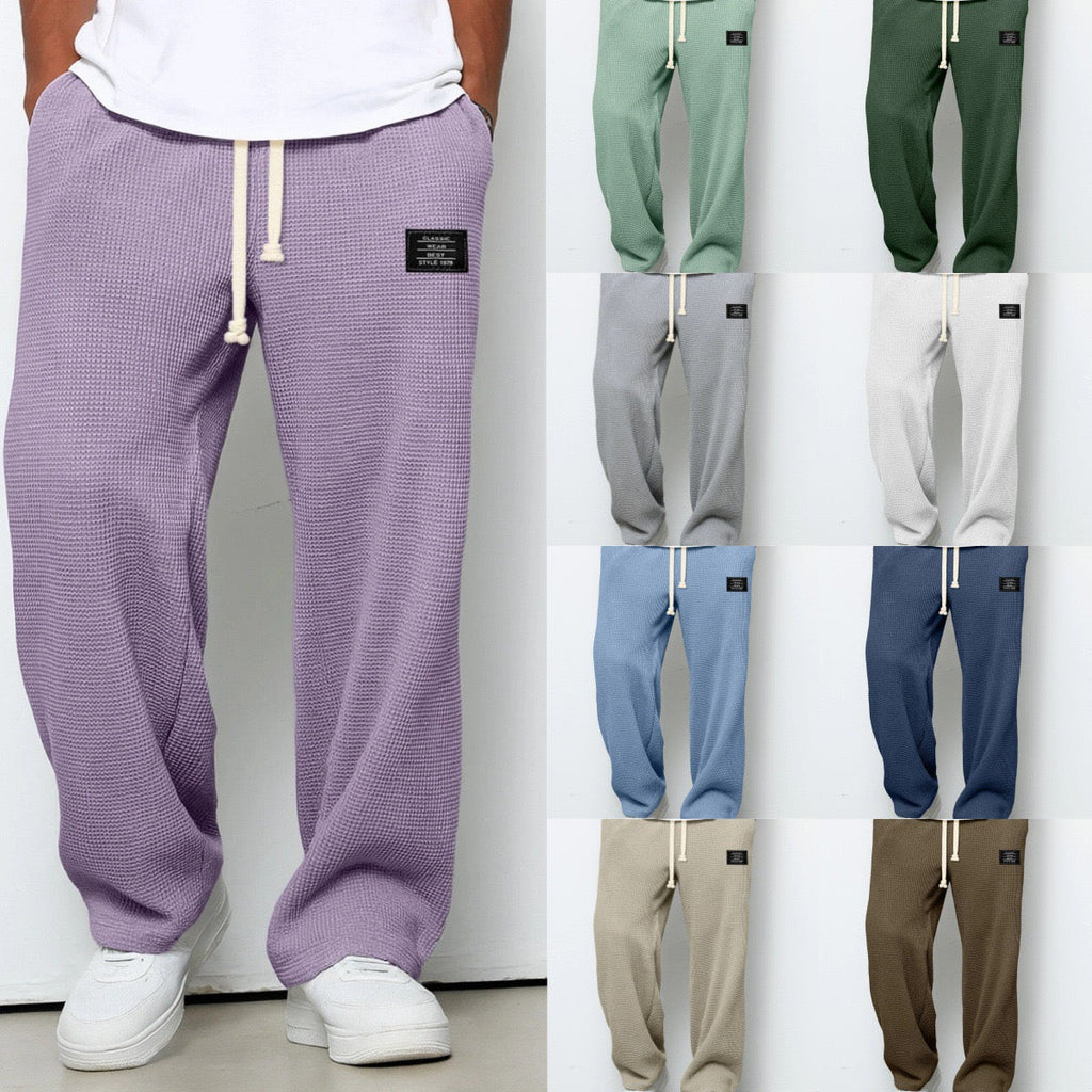 Joggers suaves de pierna ancha