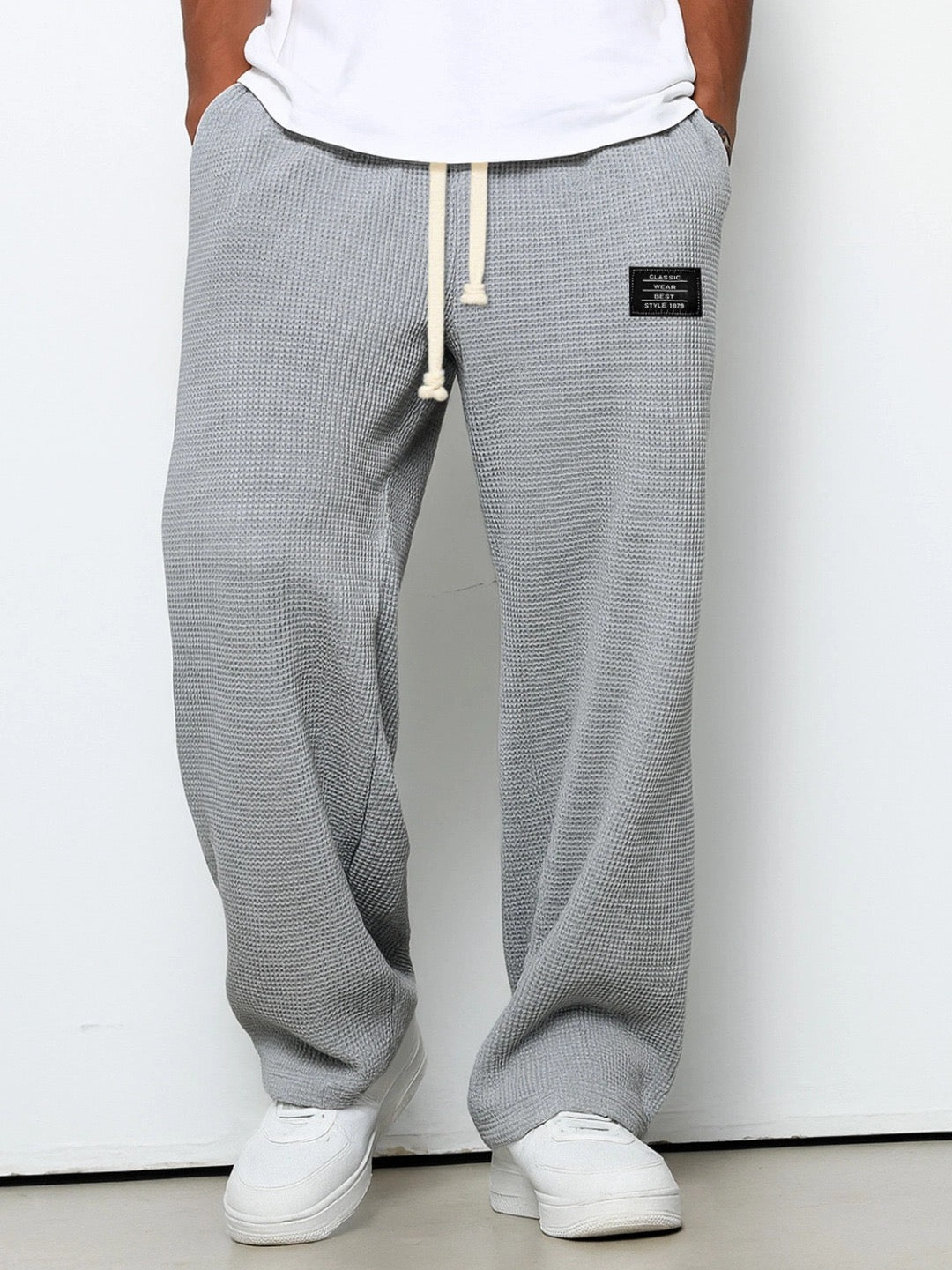 Joggers suaves de pierna ancha