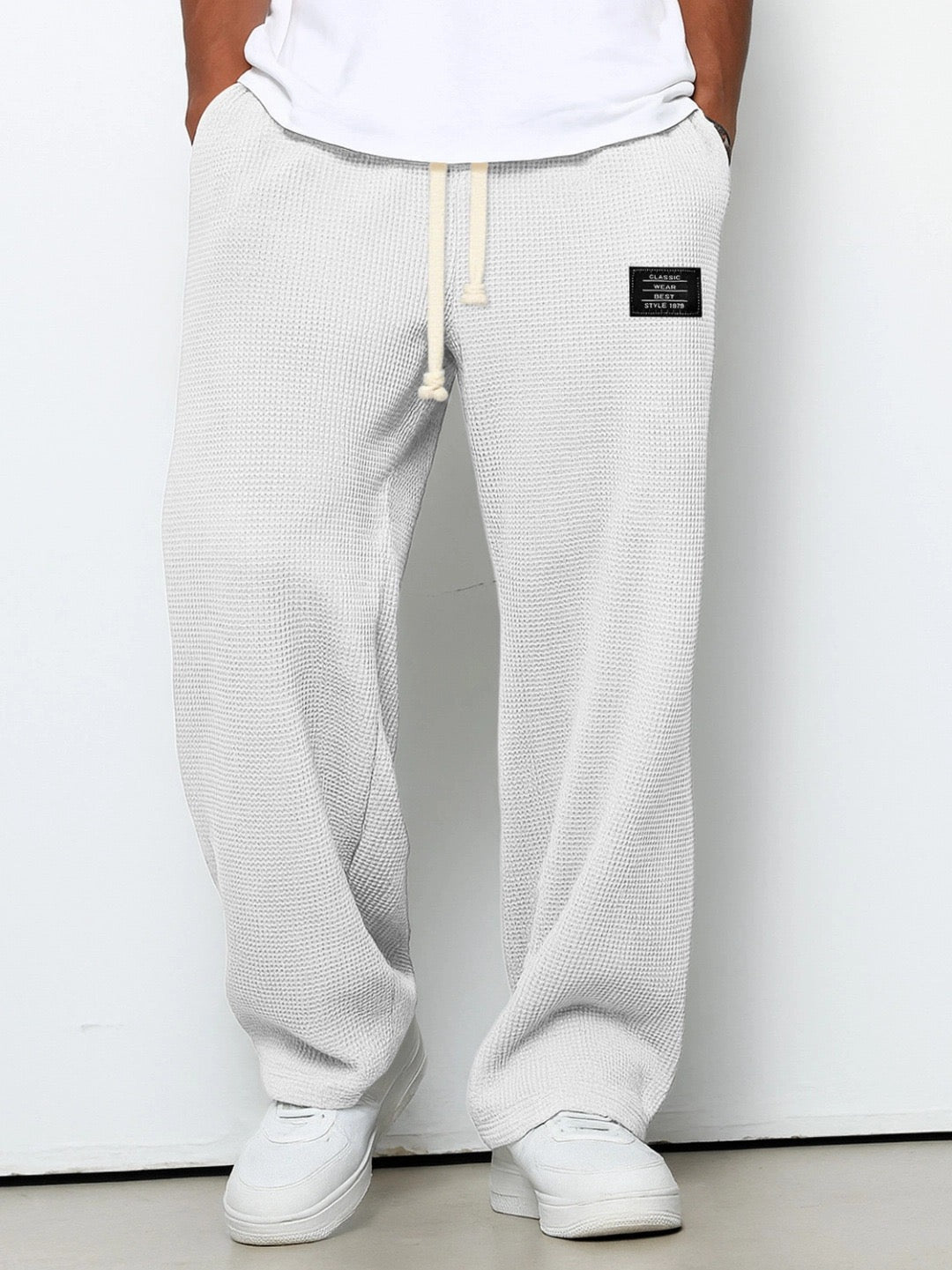 Joggers suaves de pierna ancha