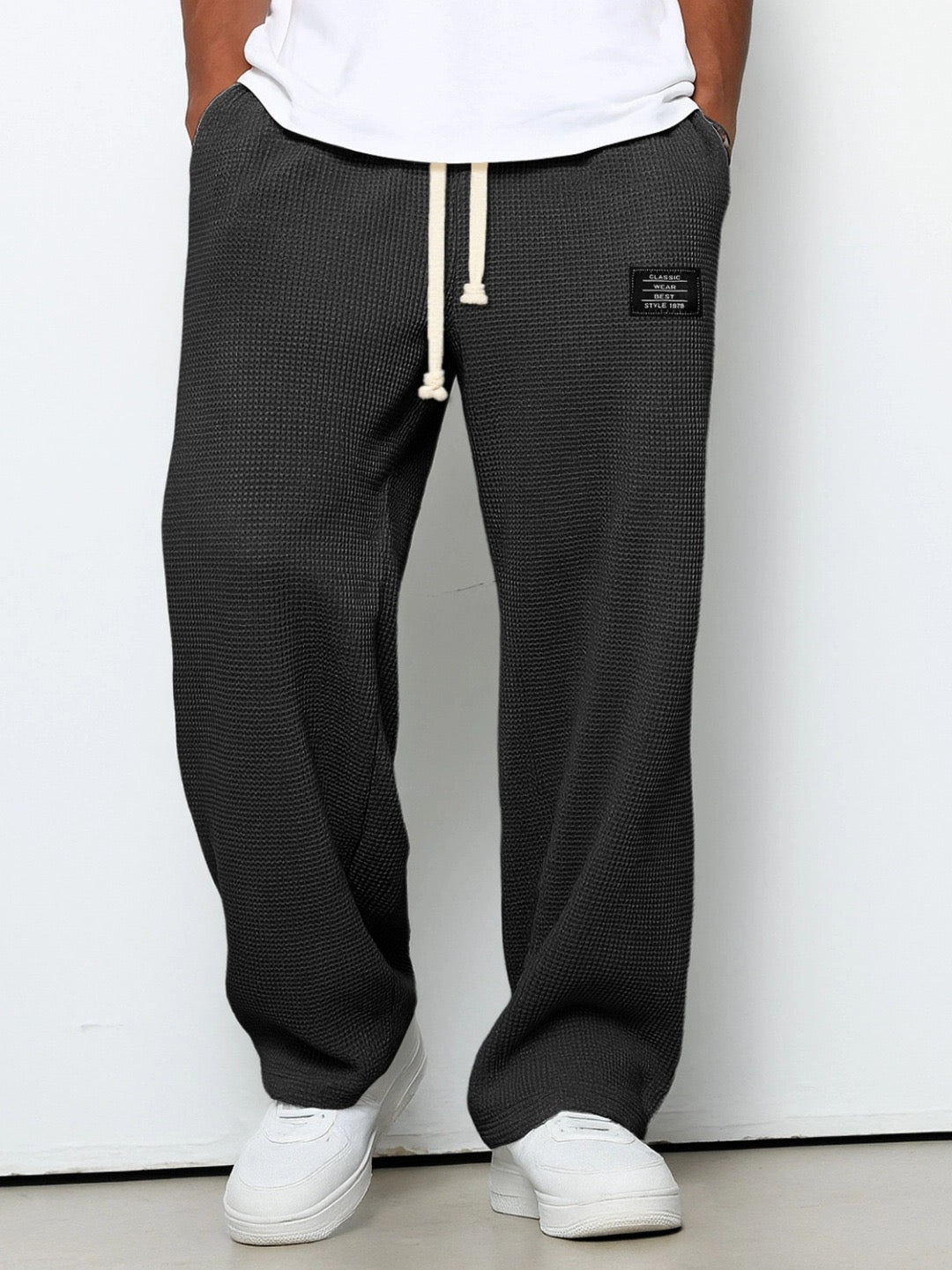 Joggers suaves de pierna ancha