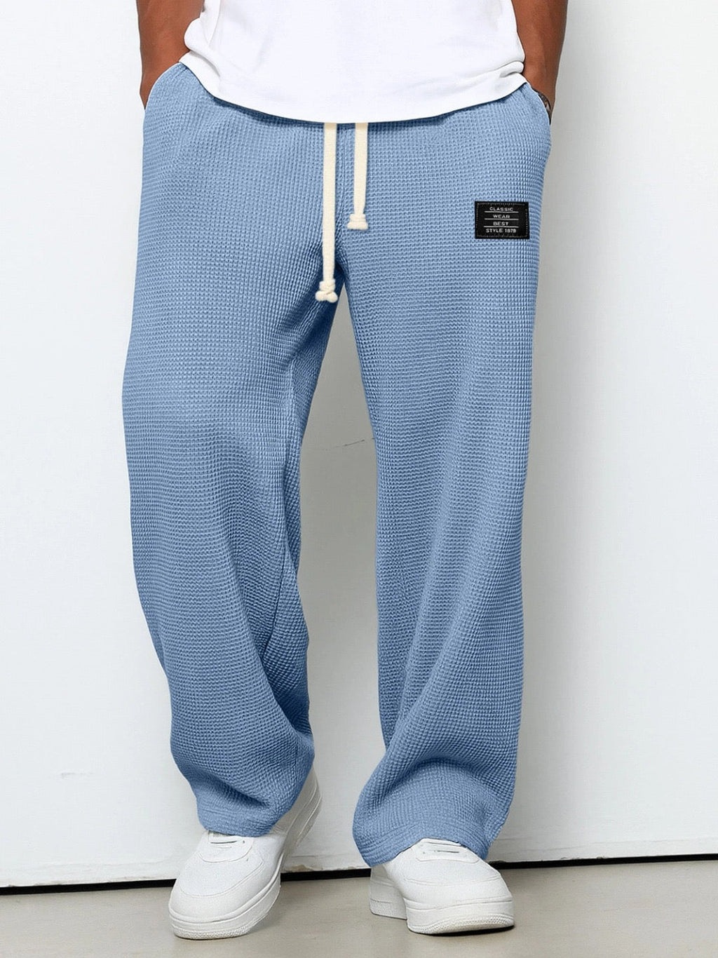 Joggers suaves de pierna ancha