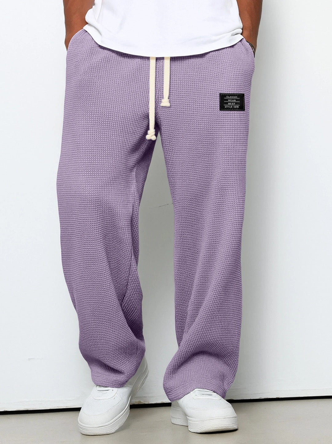 Joggers suaves de pierna ancha