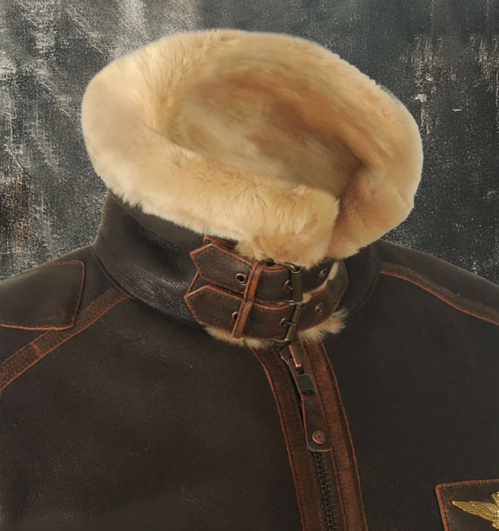 Chaqueta de aviador premium