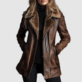 ILUMINADA | Chaqueta con cremallera y cuello de pelo