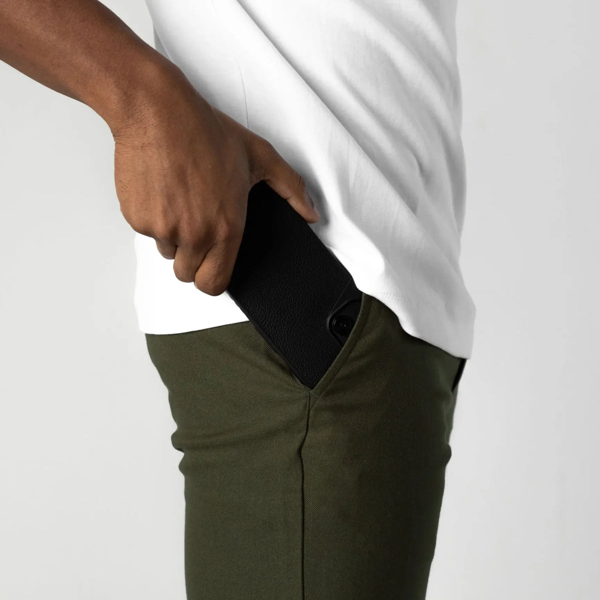 Pantalón chino elástico premium