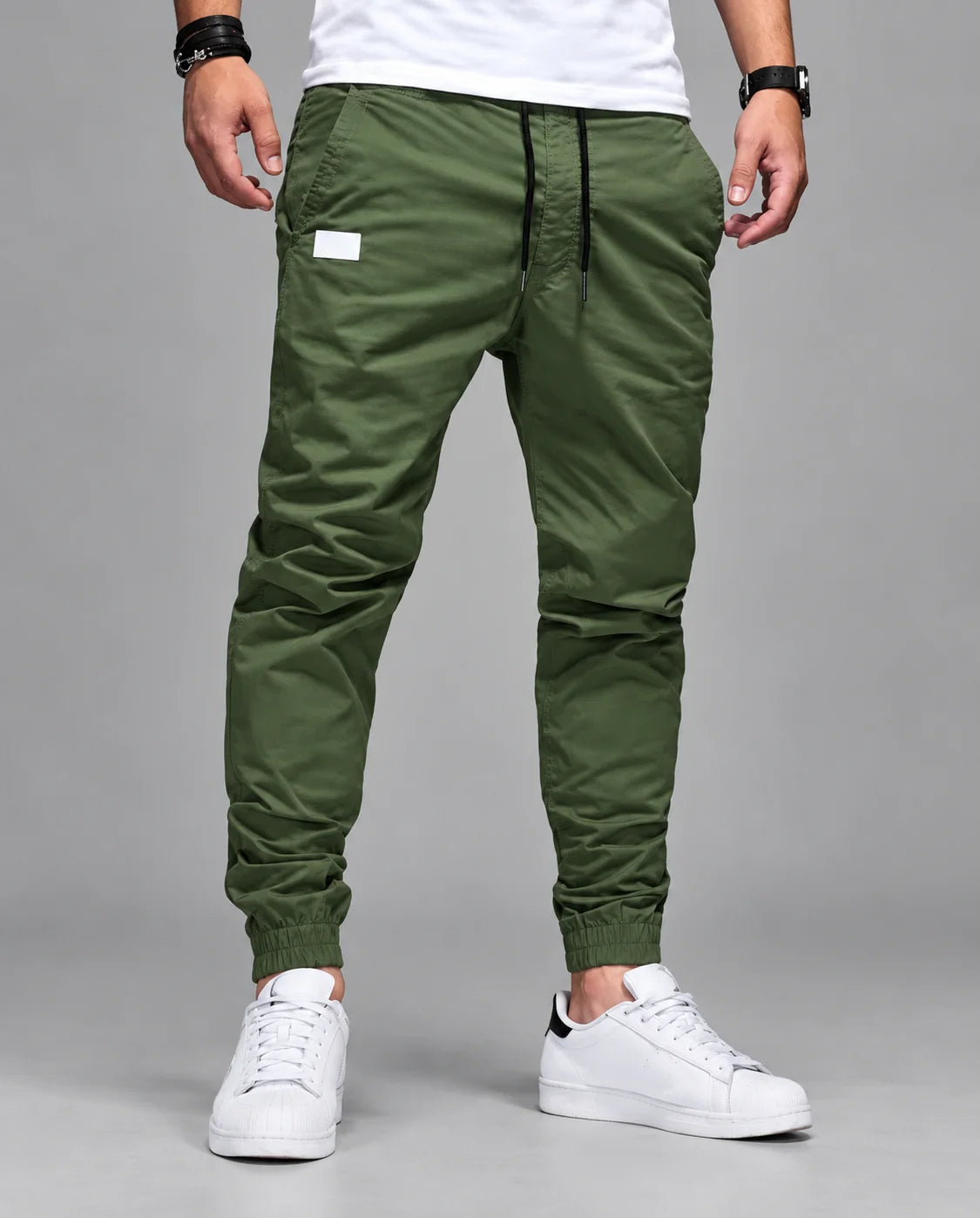 Pantalones cargo elásticos