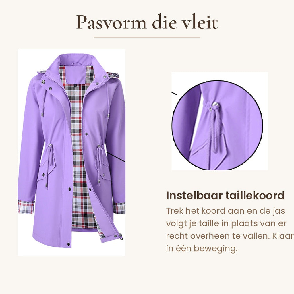 VIRTUDES | Chubasquero impermeable 3 en 1 con capucha desmontable