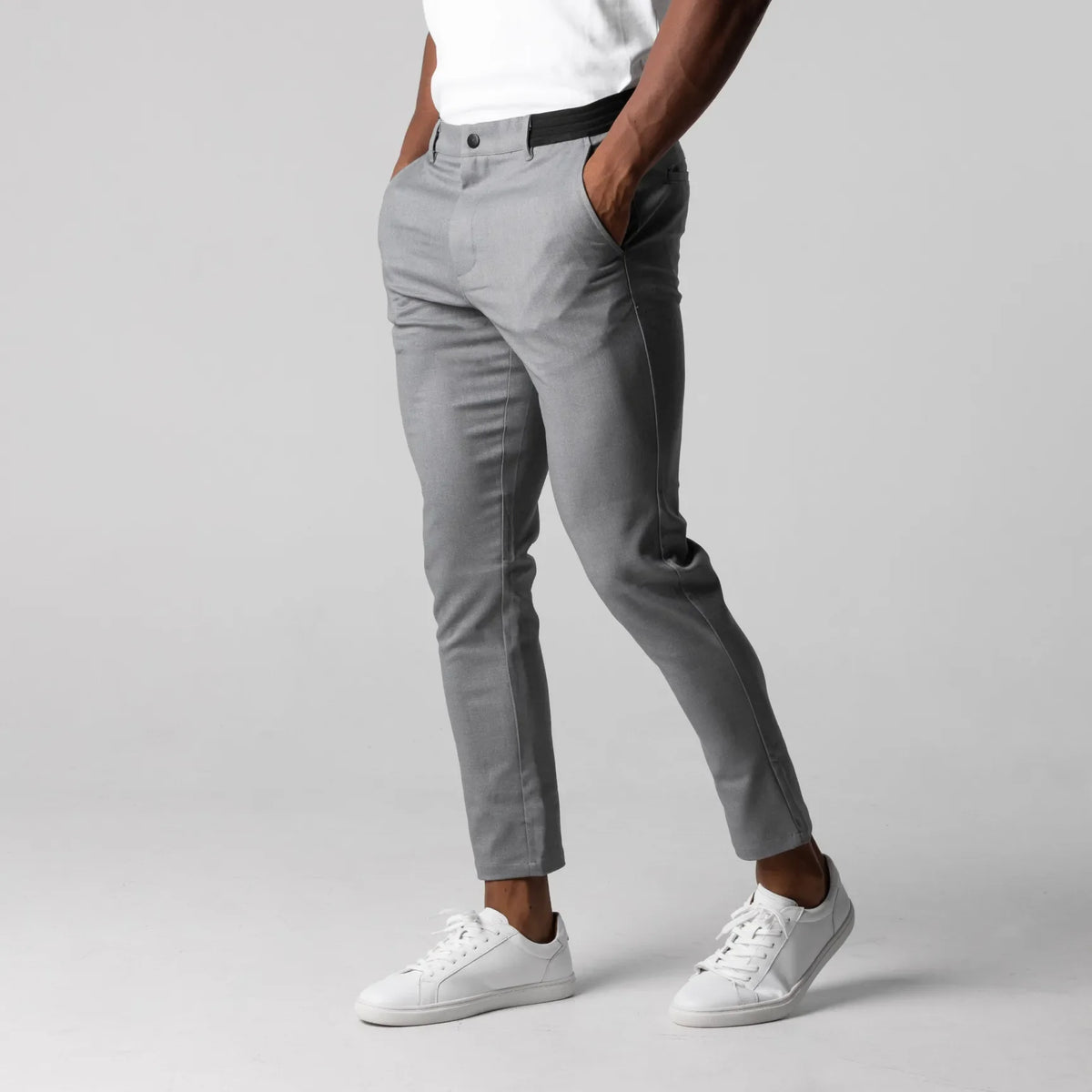 Pantalón chino elástico premium