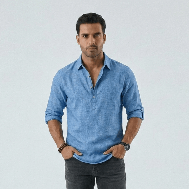 Sabbio Camisa clásica de algodón