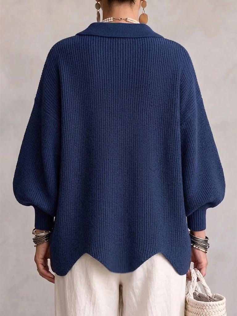 CLEMENTINA | Chaqueta de punto oversize con cuello