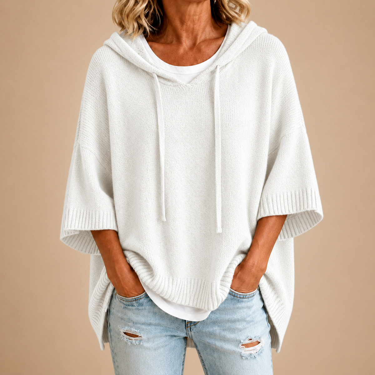 Mireia | Blusa de Punto con Capucha