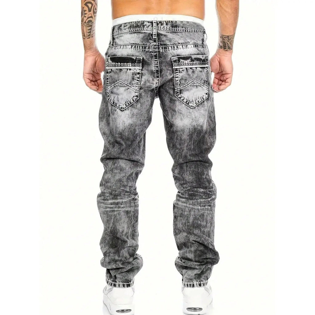 Jeans elásticos desgastados