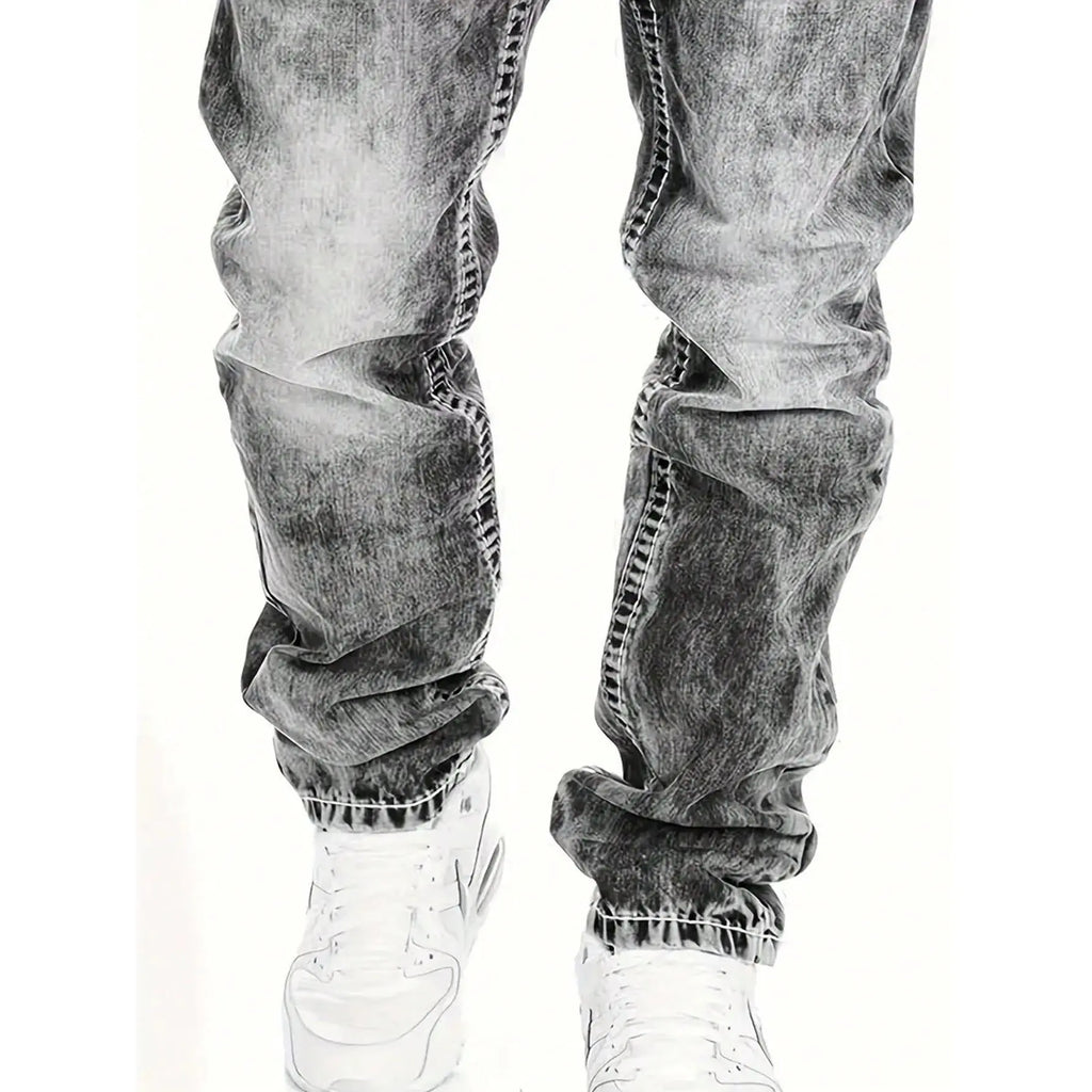 Jeans elásticos desgastados