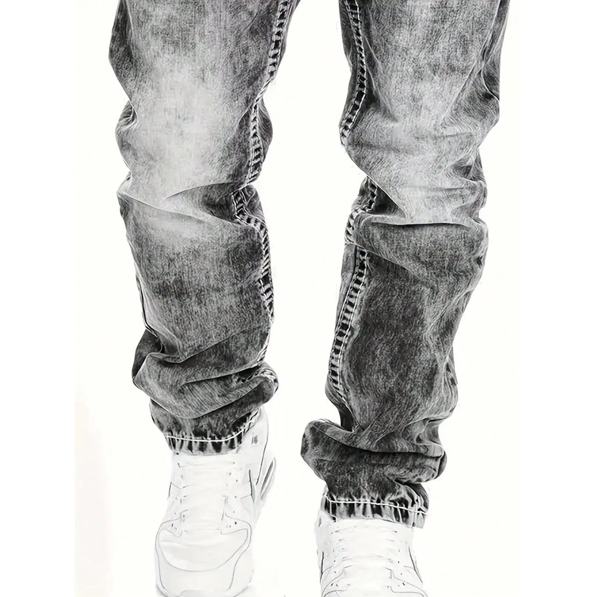 Jeans elásticos desgastados