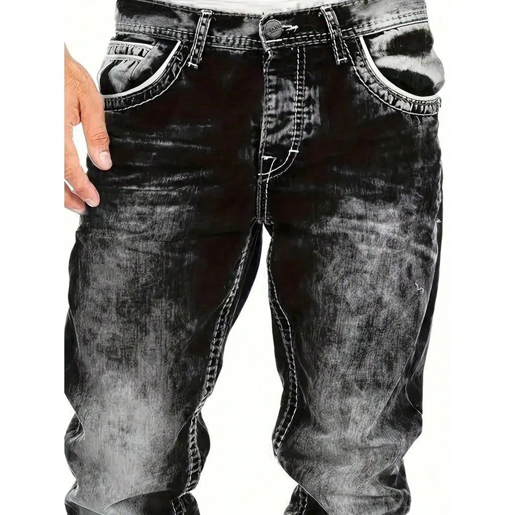 Jeans elásticos desgastados