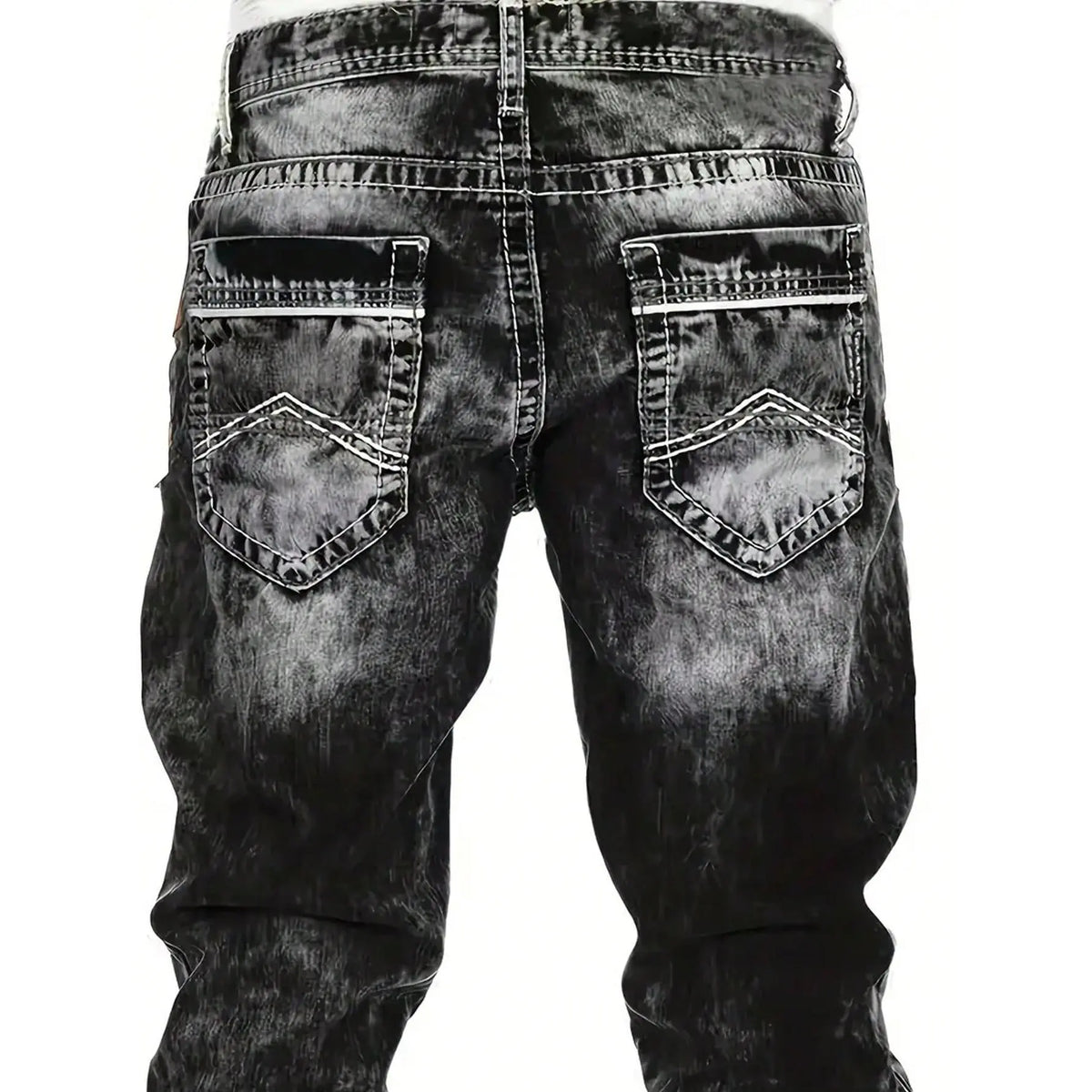 Jeans elásticos desgastados